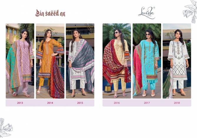 Binsaeed Nx By Levisha Embroidery Cambric Cotton Dress Material Wholesale Price In Surat